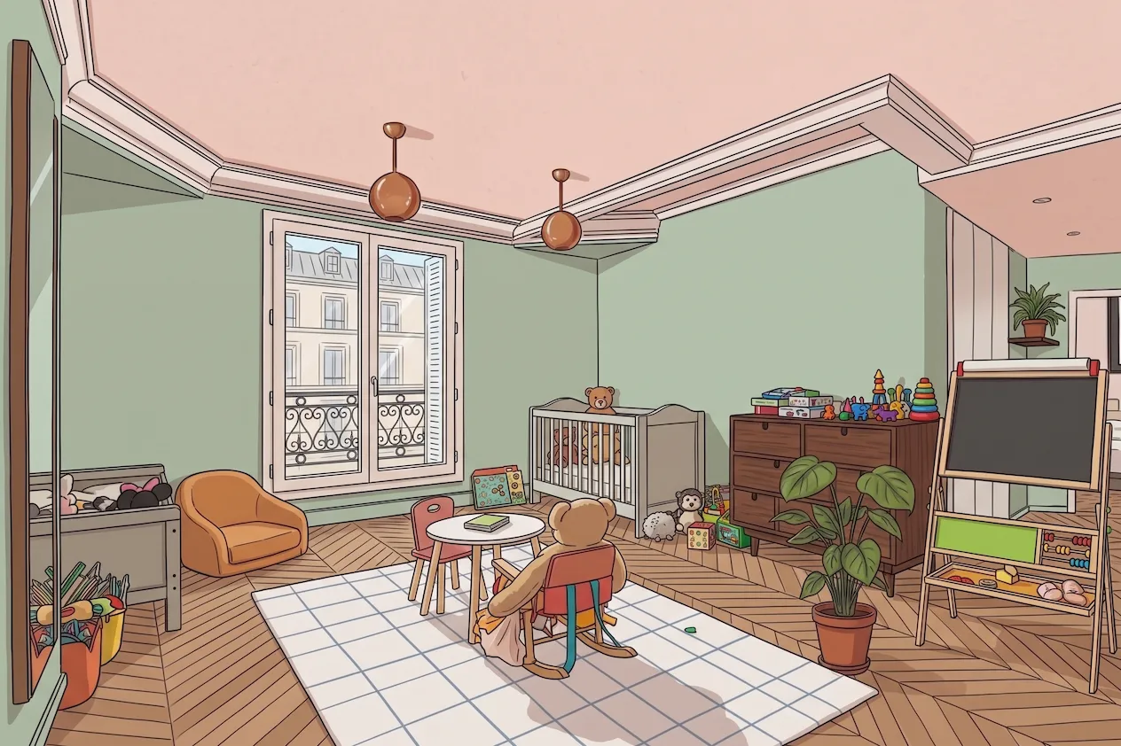 Chambre rénovée par un artisan de Team Artisan