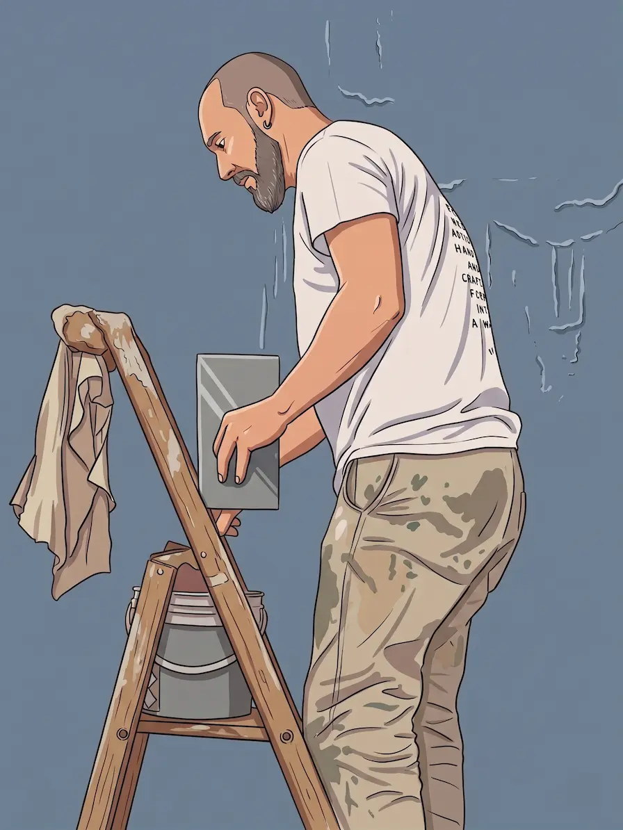 Artisans travaillant sur un chantier